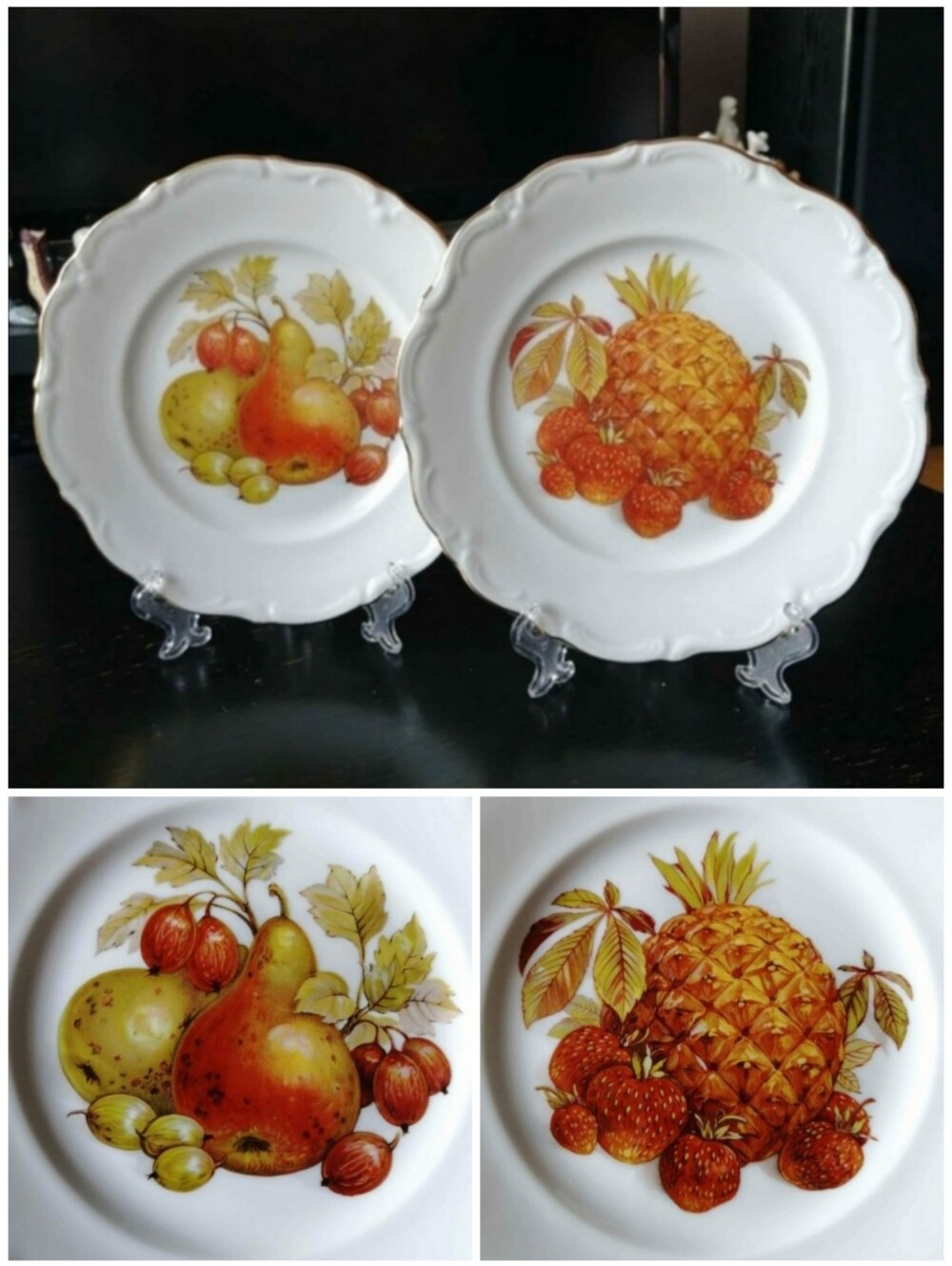 Vintage Plates Salad Fruit Dessert Lunch by Winterling Bavaria (Set of 2)